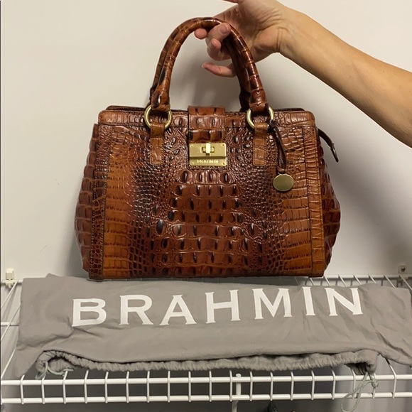 Brahmin Handbags - Brahmin Crocodile Leather Handbag
